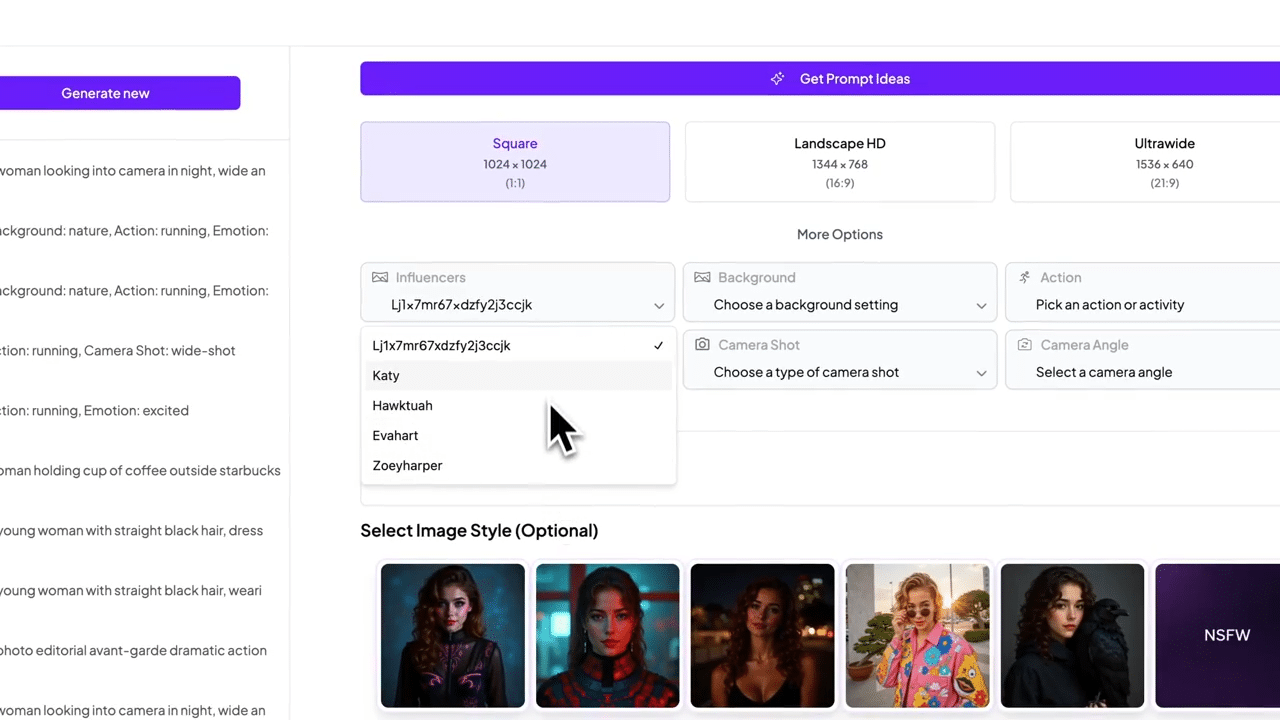 narzędzie do tworzenia influencerów ai